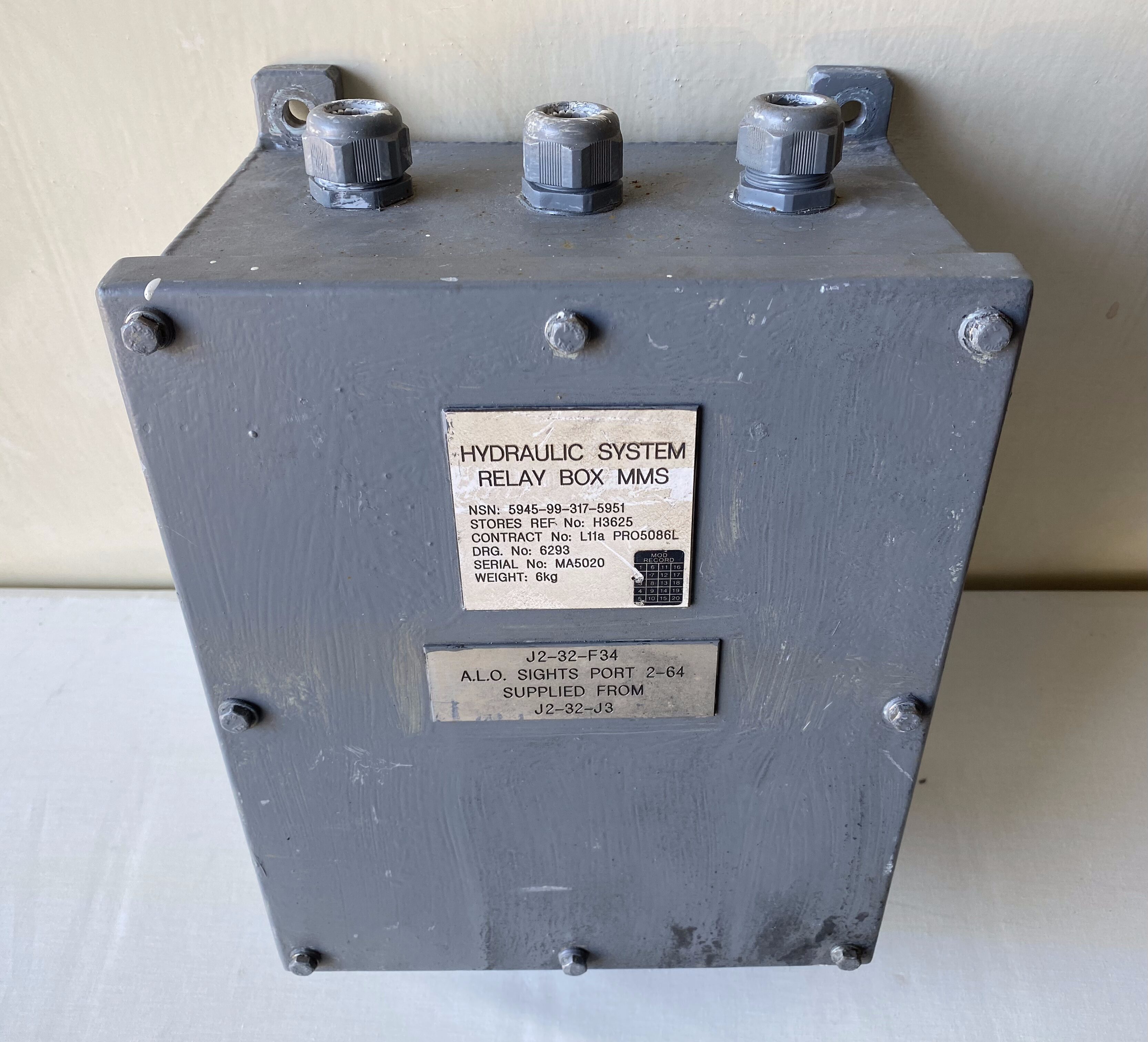 British Navy marine junction box