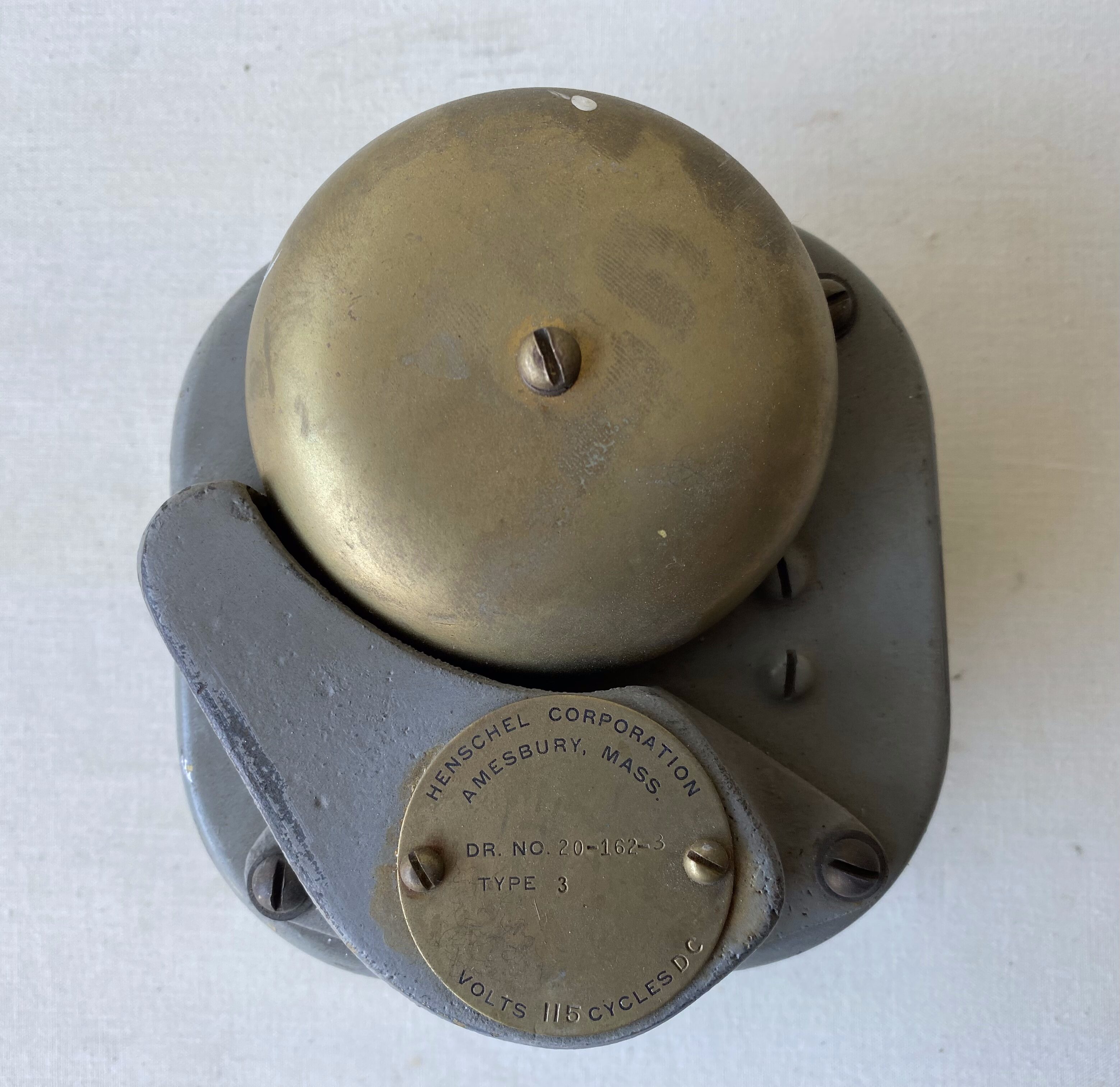 US Navy WW2 alarm bell