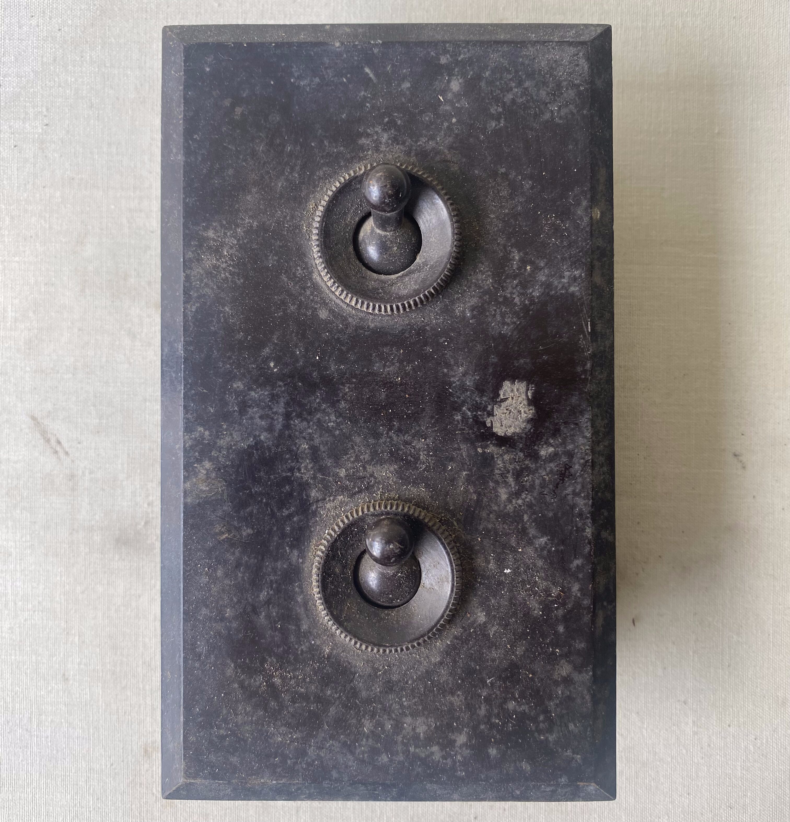 English double bakelite switch