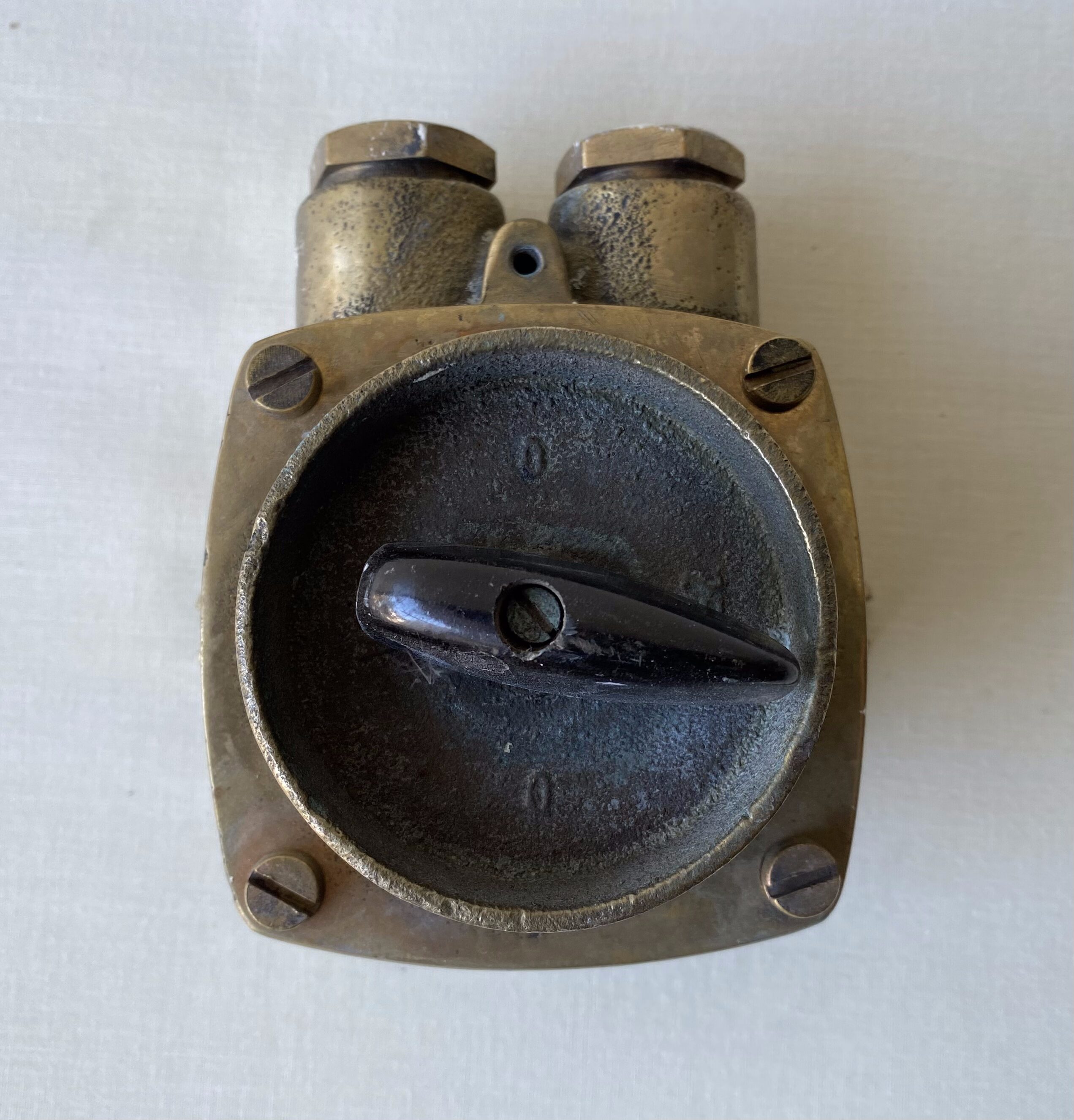 Marine brass light switch