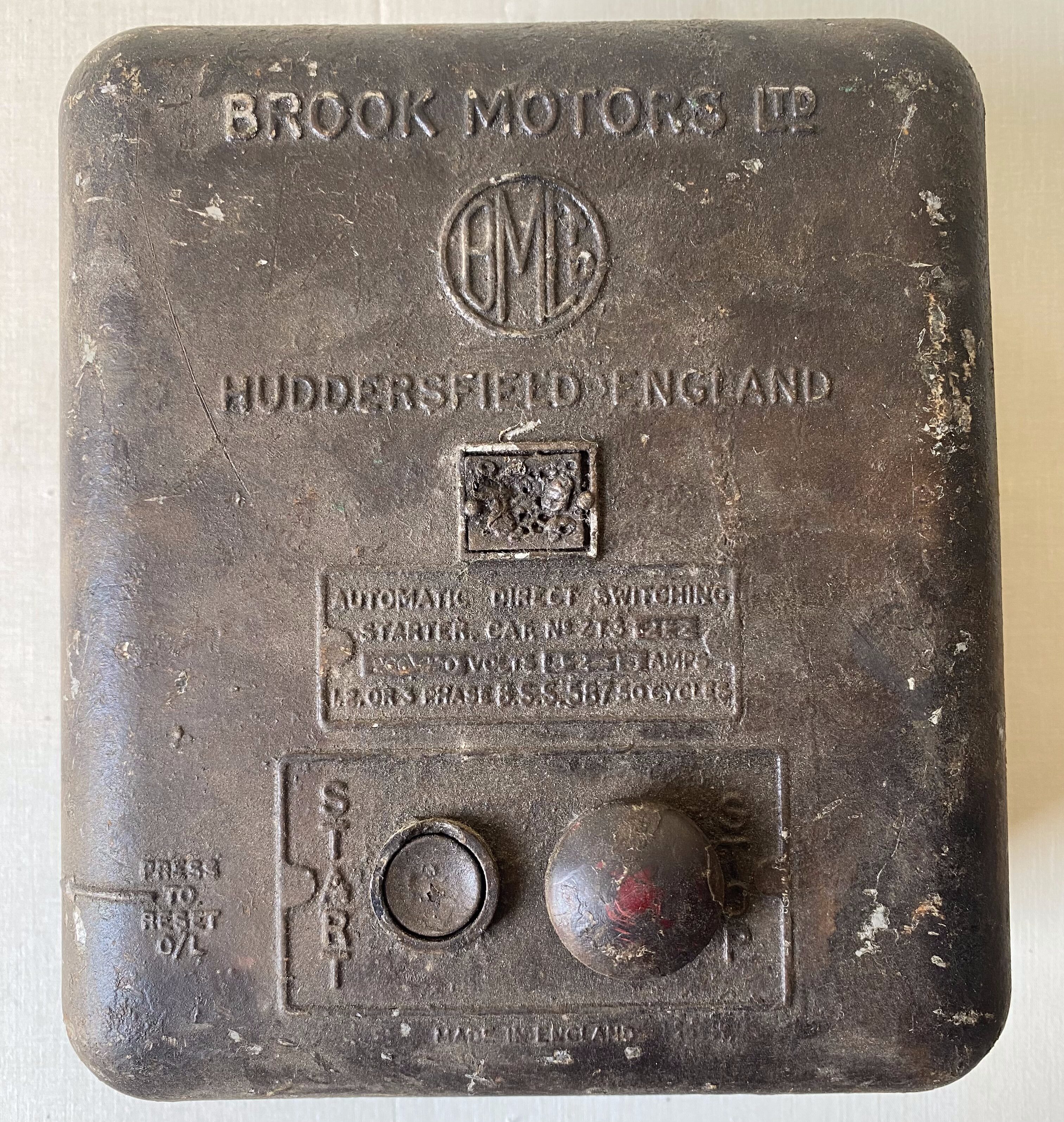 Industrial stop/start box