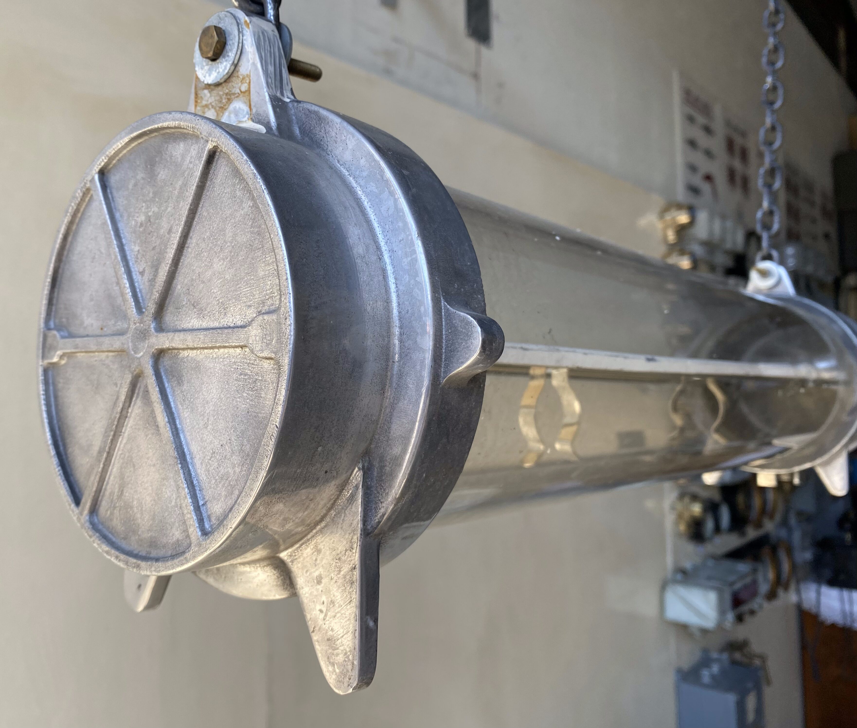 Naval submarine ceiling light