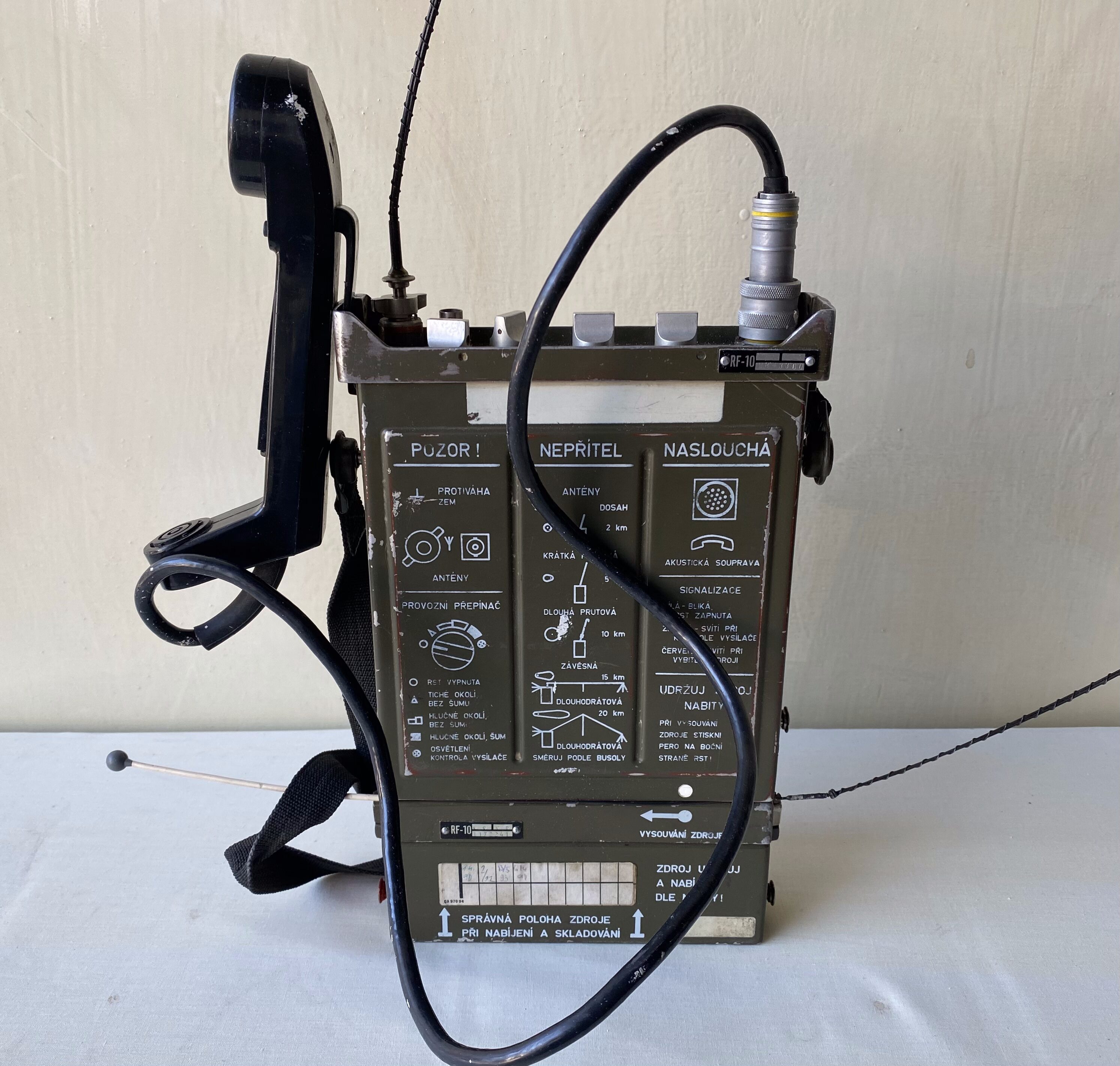Czech army field radio
