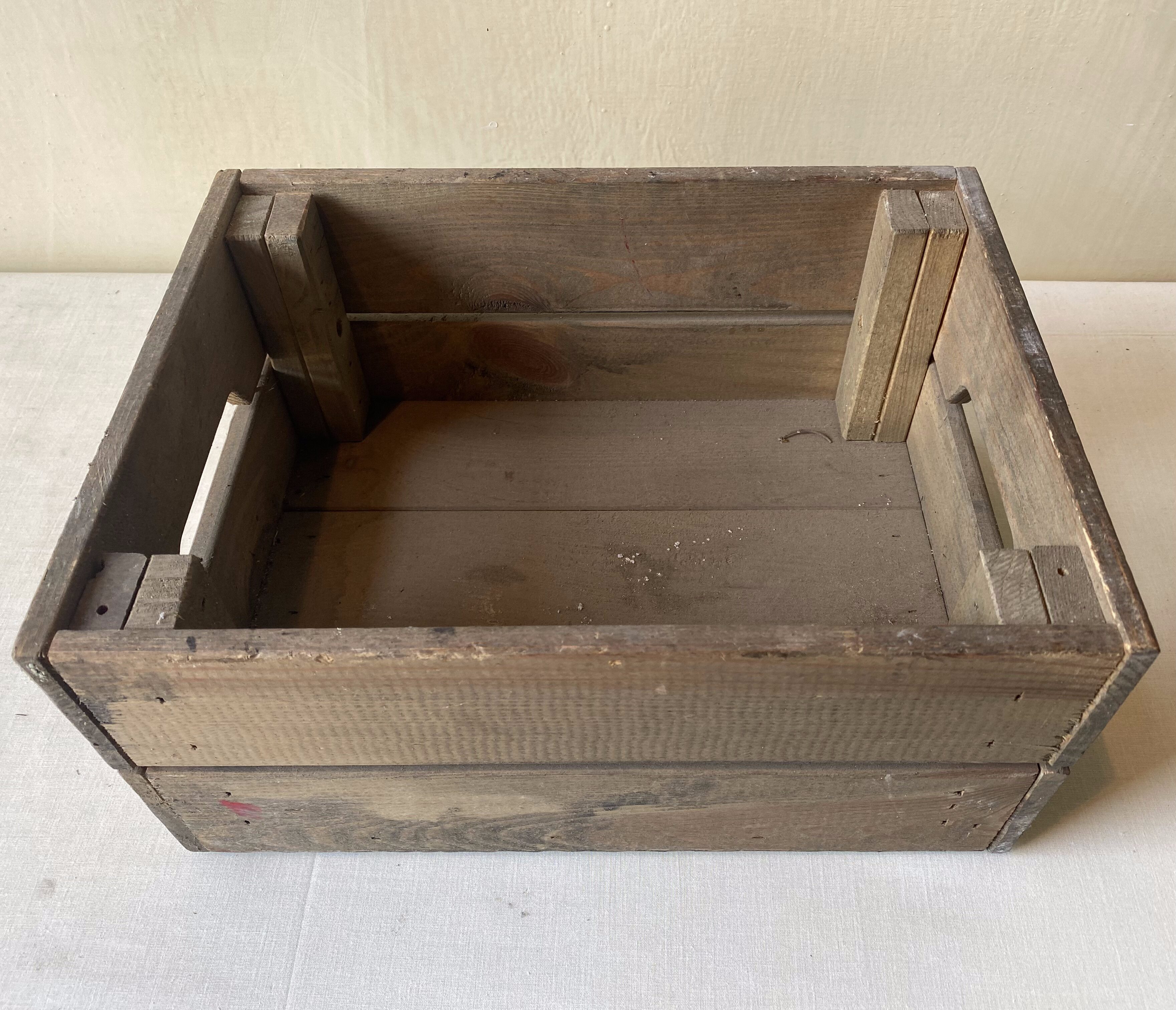 Wooden storage crate