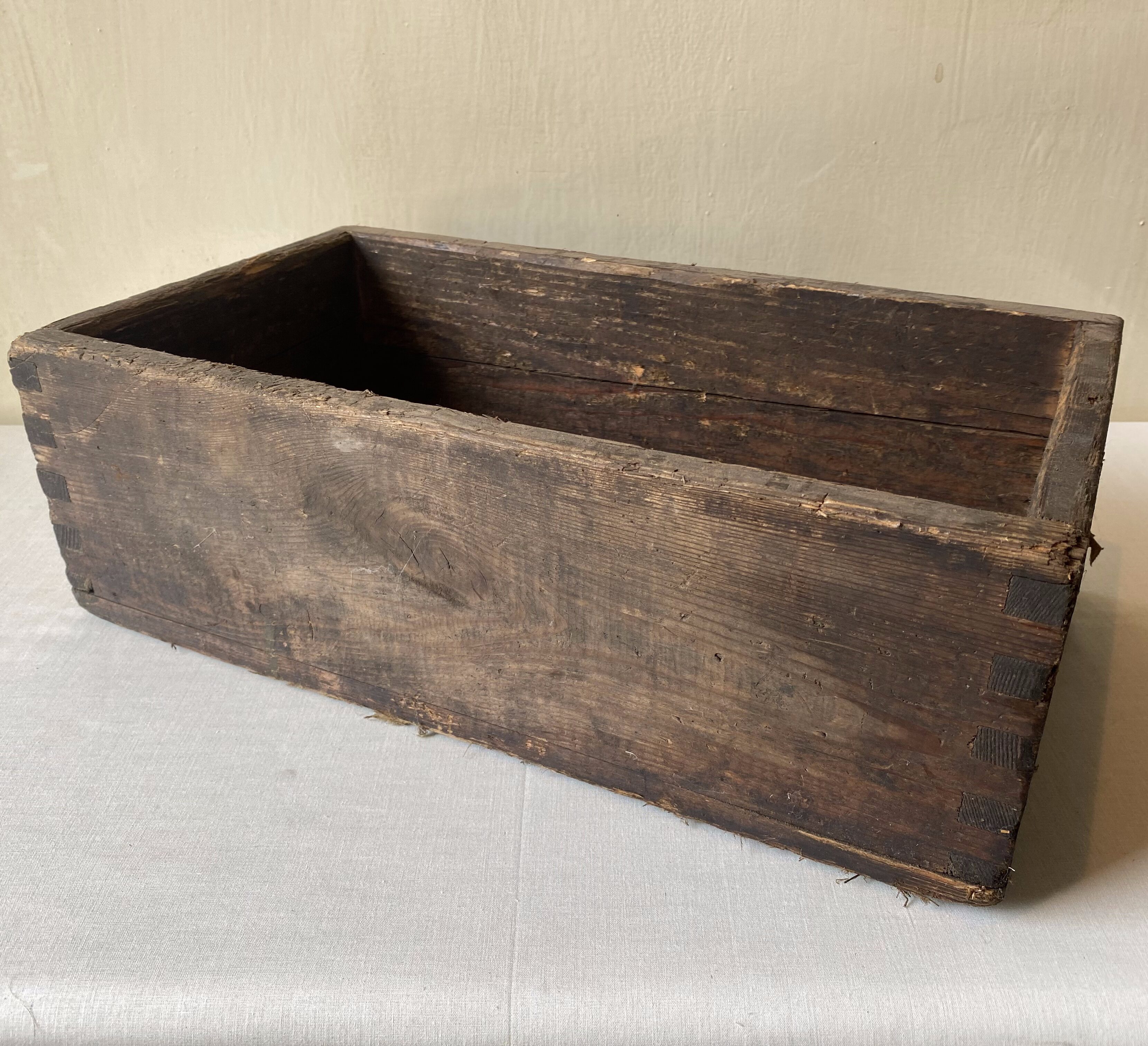 Wooden storage box