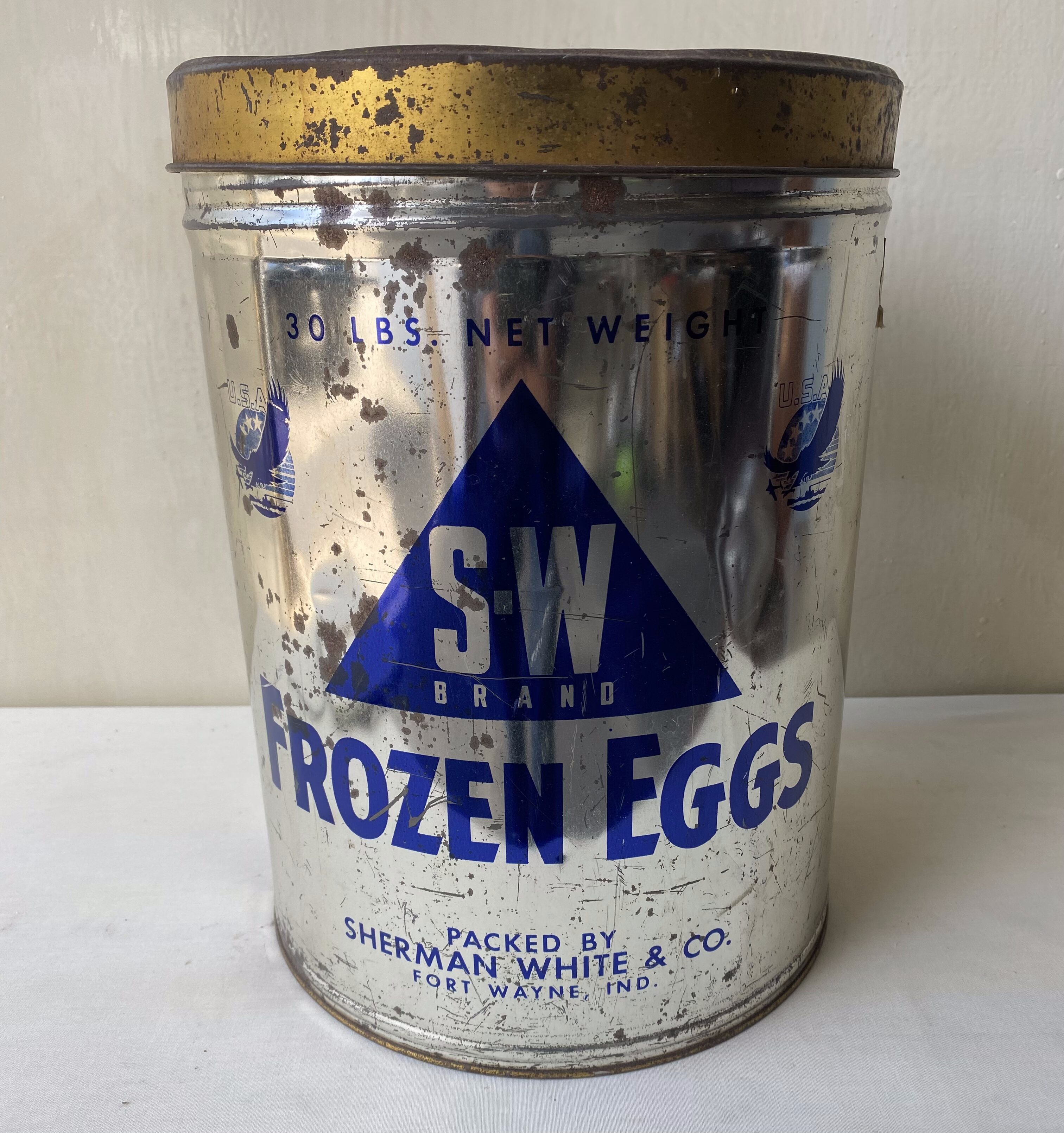 US WW2 food tin (eggs)