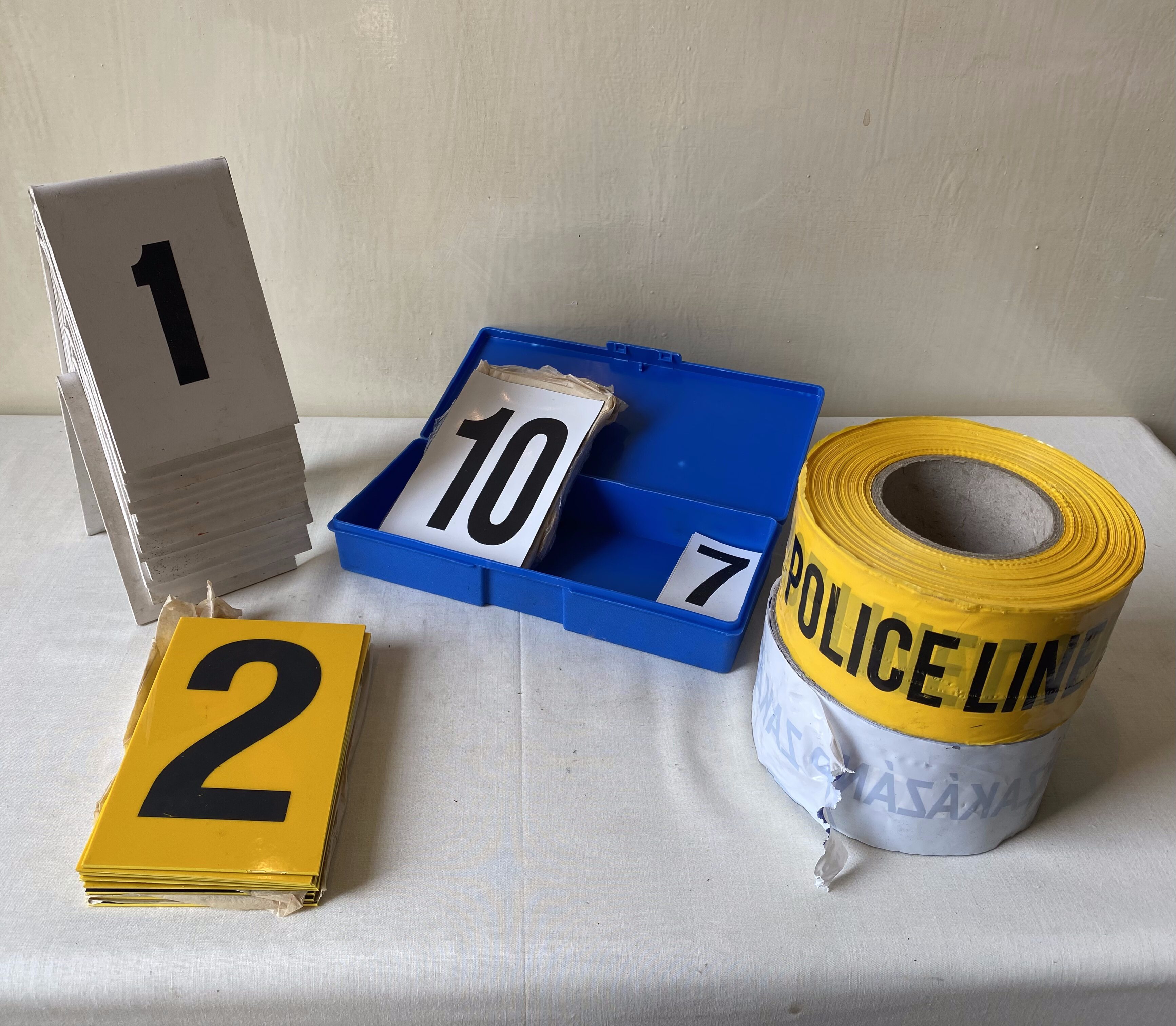 Police crime scene kit