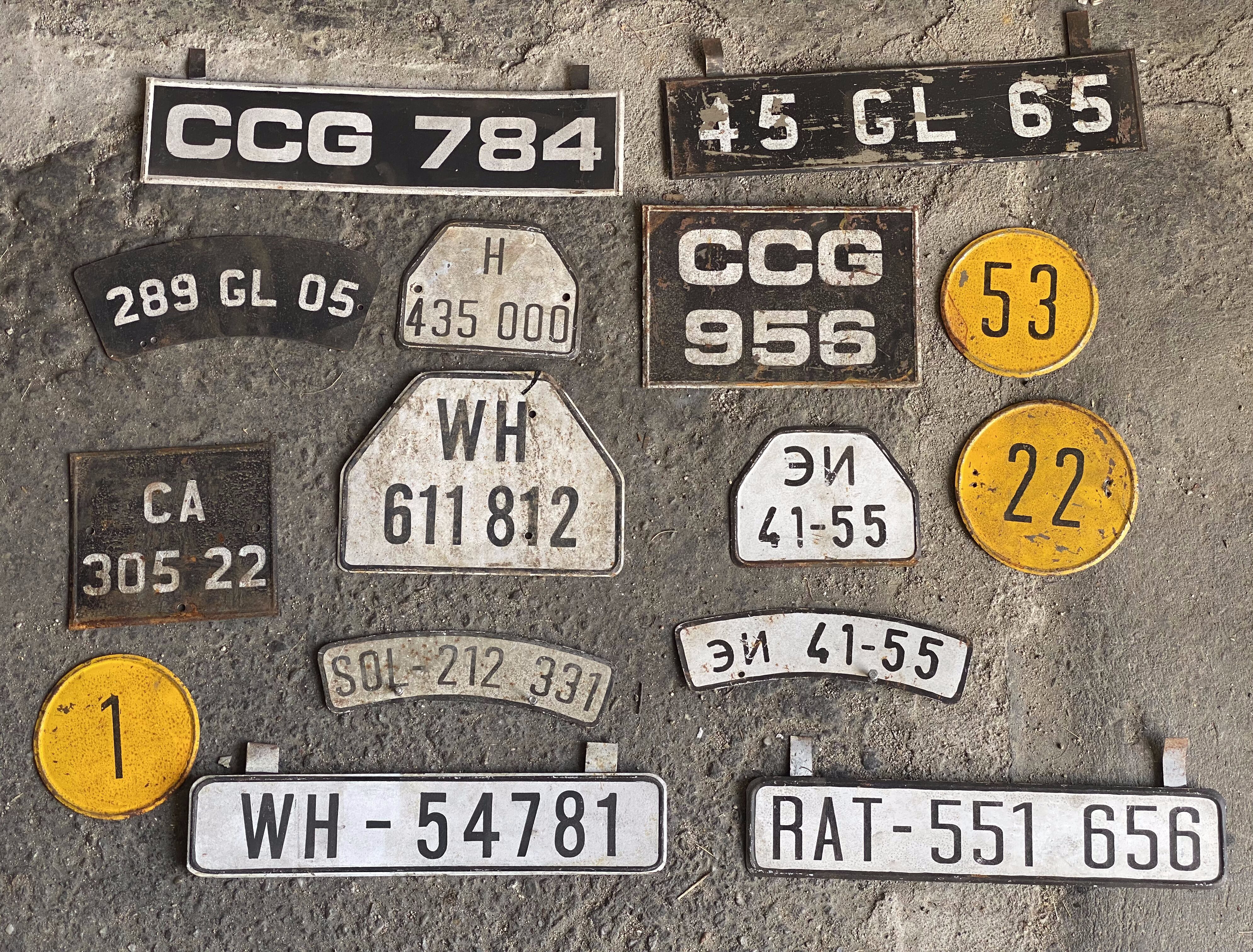 Period number plates