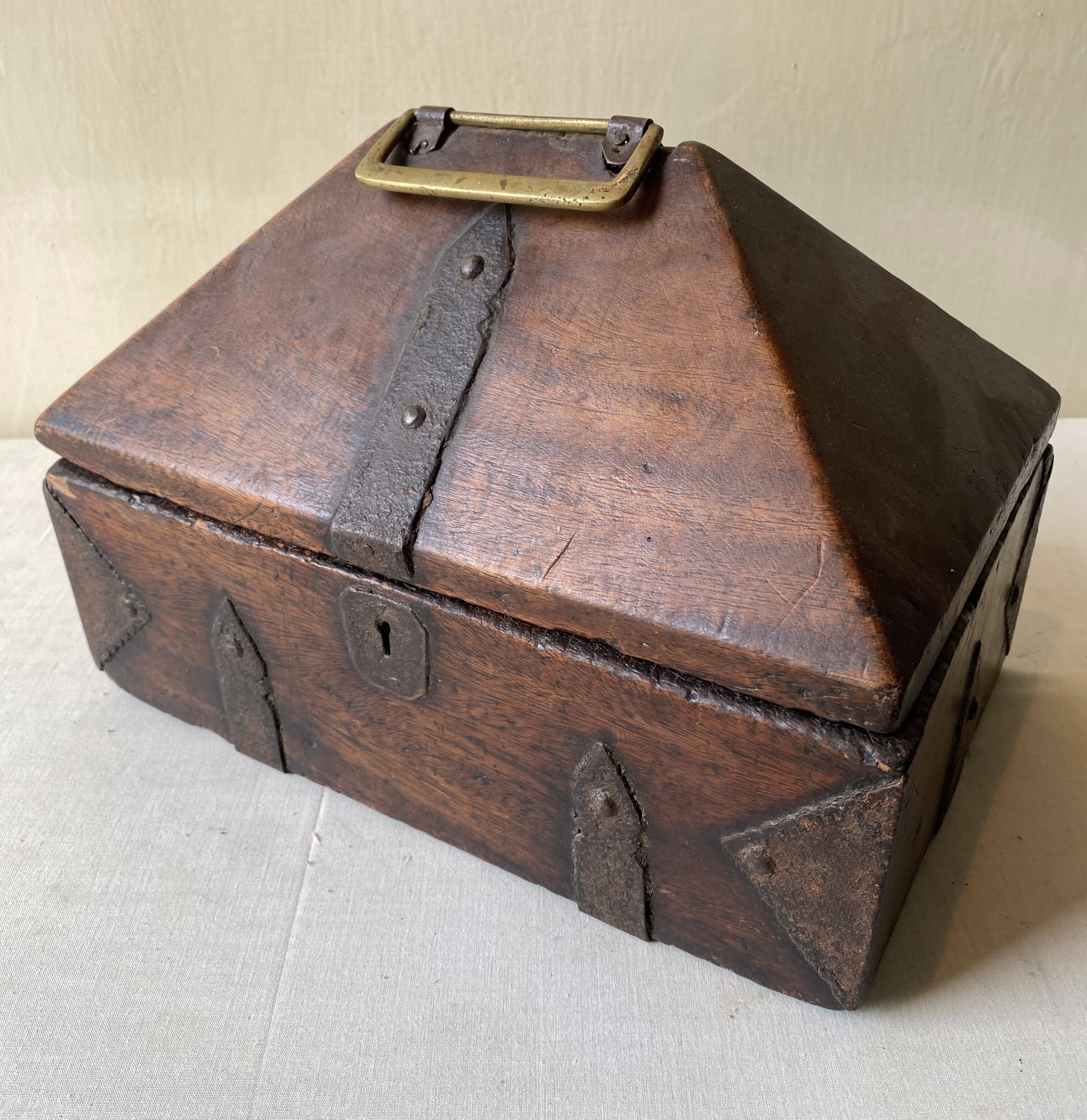 Small medieval style wooden box