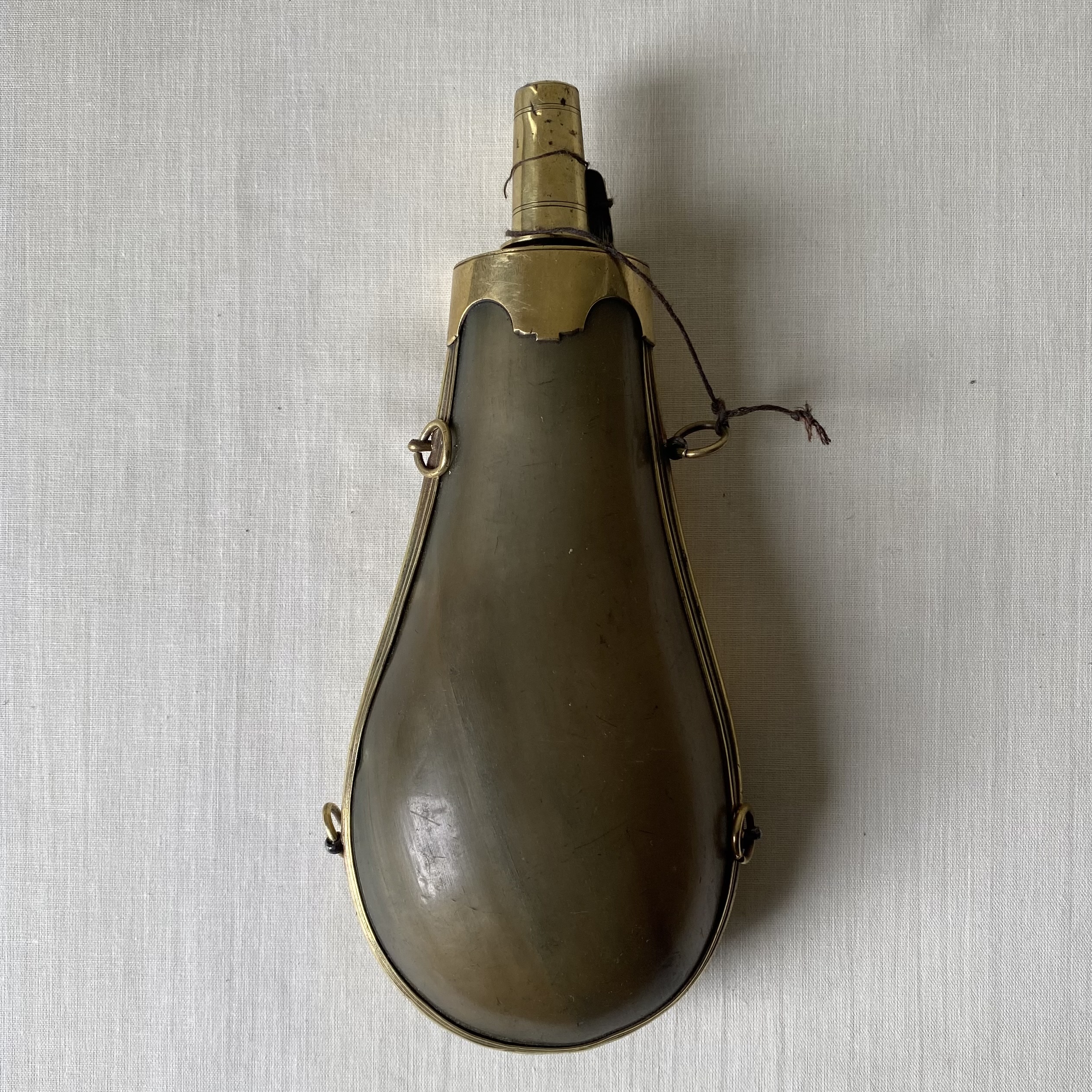 Brass mounted powder pouch