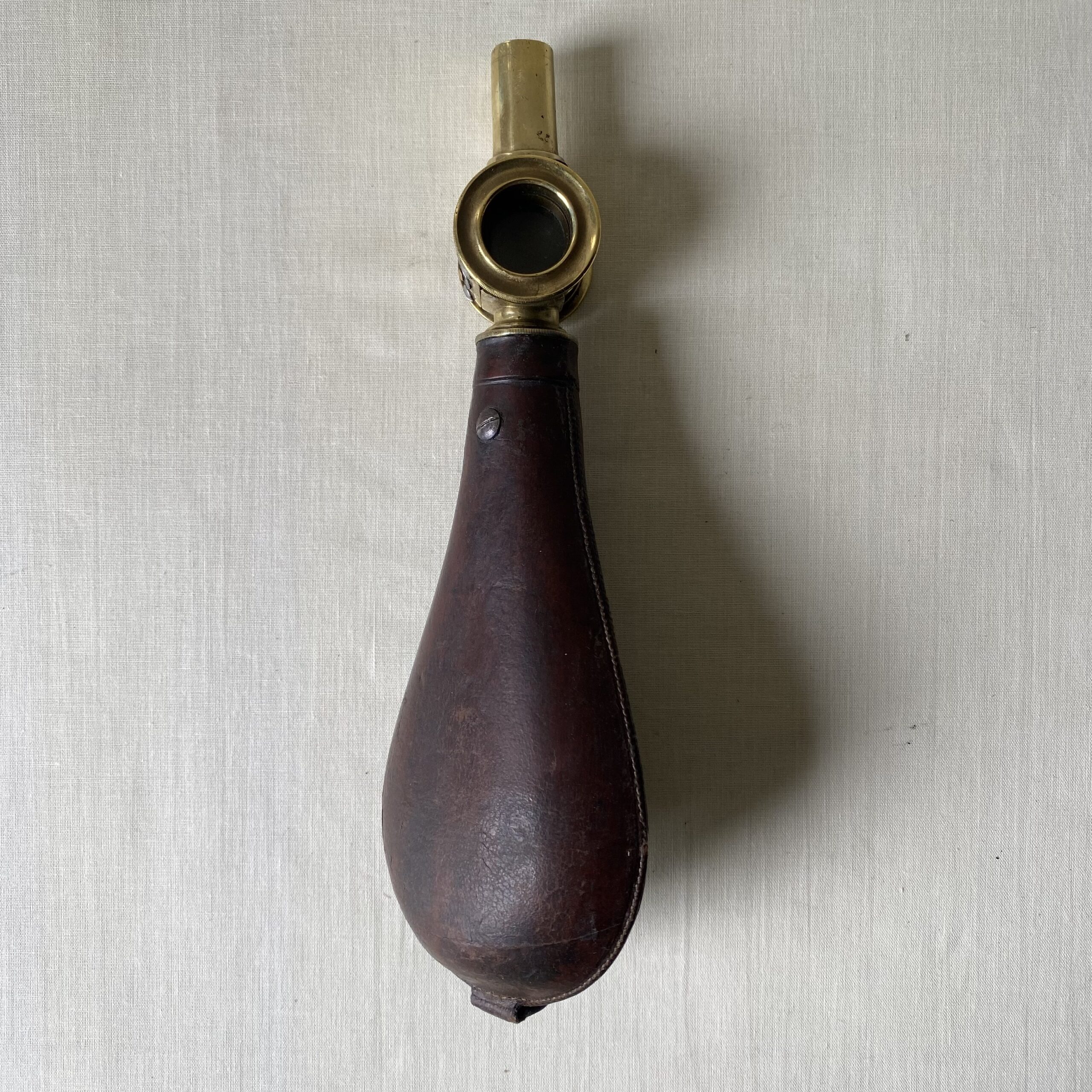 Brass mounted powder pouch