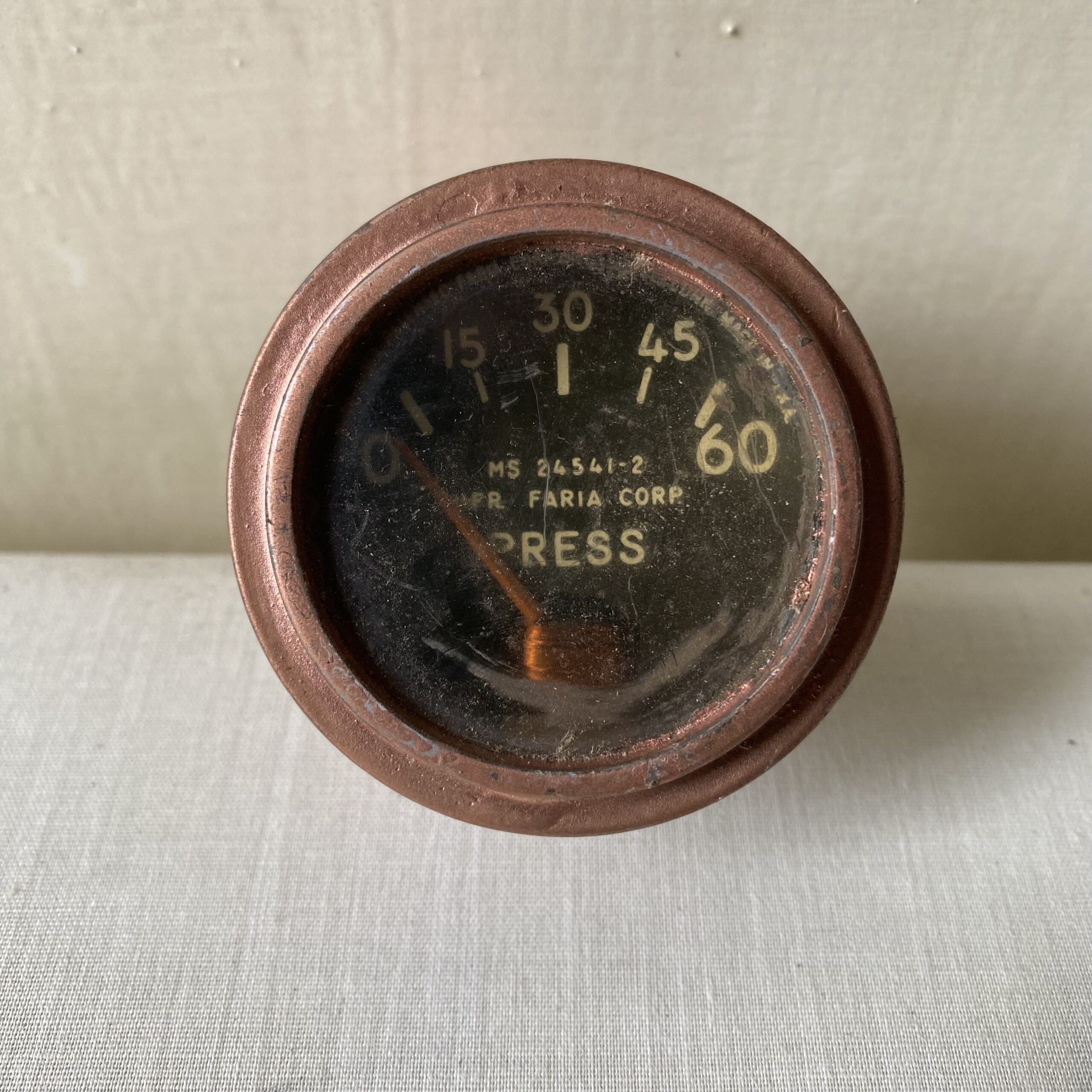Copper pressure dial